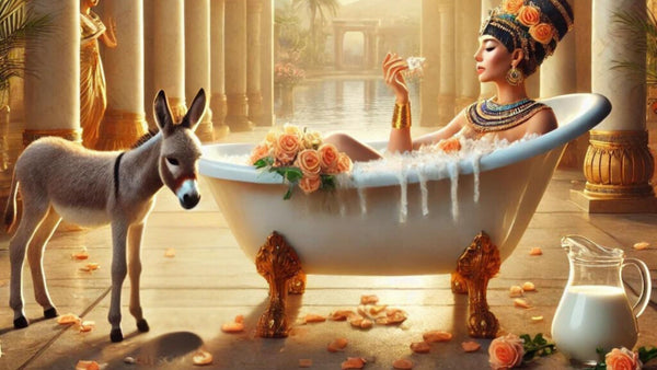 The Royal Secret: Cleopatra’s Ancient Skincare Ritual of donkey milk baths