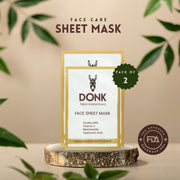 Donkey Milk Face Sheet Mask - Niacinamide & Hyaluronic Acid- Pack of 2